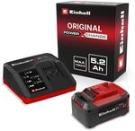 Einhell Original Starter Kit PXC 5,2 Ah & Fastcharger 4A | 18 V | 1260 W | Akku + 4 A