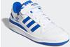 adidas Herren Forum Low Sneaker, FTWR White/FTWR White/Team royal Blue, 43 1/3 EU
