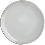 MICA Decorations Teller Tabo Keramik rund grau - &Oslash; 26,5 x H 3 cm - Essteller