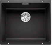 BLANCO SUBLINE 500-U | Granitsp&uuml;le aus SILGRANIT schwarz | Einbauart: Unterbau 