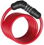 ABUS Spiralkabelschloss Star 4508C/150 - Zahlenschloss aus 8 mm starkem Spiralkabel -