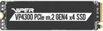 Patriot Viper VP4300, 2TB PCIe Gen4 x4 NVMe M.2 SSD, bis zu 7400MB/s sequenzielle