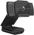 Conceptronic Webcam AMDIS02B 2k Super HD Webcam+Microphone sw, grau