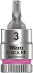 Wera 05003332001 8740 A HF Zyklop Bitnuss mit 1/4"-Antrieb mit Haltefunktion,...