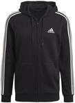 adidas Herren Essentials French Terry 3-Streifen Jacke, Black/White, S