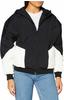 Urban Classics Damen Ladies Padded 2-Tone Batwing Jacket Jacken, Black/White, 4XL