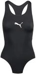 PUMA Women's Damen Badeanzug Racerback, Schwarz, XS, 907681