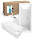 Calmwaters&reg; Premium Badewanne Komplettset 180x80 cm mit Wannentr&auml;ger &
