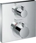 Hansgrohe Ecostat Square Thermostat-Au&szlig;enteil, Stahl, einzeln