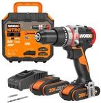 WORX WX354 Akku Schlagbohrhammer 20V, inkl. Akku & Ladeger&auml;t | B&uuml;rstenloser...