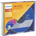 Philips CD-RW Rohlinge High-Speed (700 MB / 80 Minuten, 4-12x Speed, 5 St&uuml;ck...