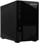 Asustor Drivestor 2 Pro AS3302T 2 Bay NAS Server - Netzwerkspeicher Geh&auml;use, Quad