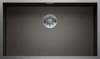 BLANCO ZEROX 700-U DarkSteel | Edelstahl Sp&uuml;le | Einbauart: Unterbau | [74x44x19,4