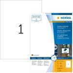 HERMA 9501 Wetterfeste Folienetiketten, 50 Blatt, 210 x 297 mm, 1 pro A4 Bogen, 50