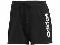 adidas Womens W LIN FT SHO Shorts, Black/White, XL