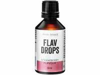 Body Attack Flav Drops®, 2 x 50 ml, Strawberry, Aromatropfen für Lebensmittel,