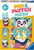 Ravensburger Kinderpuzzle - 05137 Mix&Match Witzige Tiere - Puzzle für Kinder ab 4