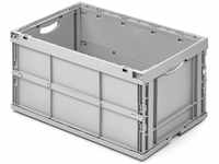 ALUTEC Faltbox aus Kunststoff (Inhalt 64 l, Außenmaße (LxBxH) 600 x 400 x 320...