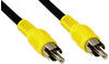 InLine 89937D Cinch Kabel, Video, 1x Cinch Stecker / Stecker, Steckerfarbe gelb, 3m