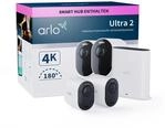 Arlo Ultra 2 &Uuml;berwachungskamera Aussen WLAN, Kabellos, 2er Set, 4K UHD