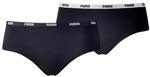 PUMA Damen Puma Iconic Women's Underwear (2 Pack) Hipster Panties, Black, L EU