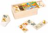 Small Foot Domino Safari aus Holz, lustiges Legespiel mit bunten Tiermotiven, FSC