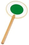 goki 62995 Signalkelle, Holz, 38,5 cm, &Oslash; 16 cm, beidseitig Bedruckt, Polizei