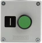 SIEMENS Sirius ACT 3SU18 Drucktaste-Steuerstation Gr&uuml;n I Kunststoff, 500V / 10A Grau