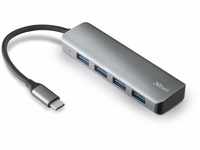 Trust Halyx Mini USB-C Hub 3.2, 4 Port USB-A Anschlüsse, USB Adapter, USB