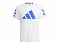 adidas Herren Freelift T-Shirt, White/Boblue, L