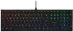 CHERRY MX 10.0N RGB, Flache Mechanische Gaming-Tastatur, EU-Layout (QWERTY),