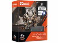 Seagate FireCuda 530 NVMe SSD 2TB, für PS5/PC, M.2 PCIe Gen4 ×4 NVMe 1.4, bis zu
