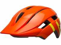 Bell Unisex Jugend Sidetrack Ii MIPS Fahrradhelme, Strike Gloss Orange/Yellow,