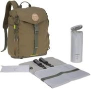 L&Auml;SSIG Baby Wickelrucksack mit Wickelunterlage, Kinderwagenbefestigung,