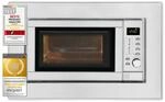 Exquisit Einbaumikrowelle mit Grill 900 W - 20 L, Silber/Edelstahl
