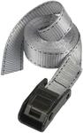 Master Lock 3112EURDAT Gep&auml;ckgurt mit Zamak legierten B&uuml;gel, Grau, 5 m x 25 mm