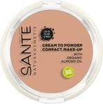 SANTE Naturkosmetik Compact Make-up 02 Warm Meadow, Mittlerer Hautton,...