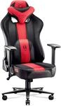Diablo Gaming Stuhl Stoff X-Player 2.0 - Breite Sitzfl&auml;che - Gaming Chair mit 3D