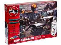 Airfix A50156A 1/76 75 Jahre D-Day, Geschenk-Set, Seeangriff Modellbausatz,