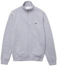 Lacoste Herren Zip-Up High Neck Interlock Sweatshirt, Argent Chine, XL
