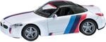 Siku 2347, BMW Z4 M40i, 1:50, Metall/Kunststoff, Wei&szlig;, Spielzeugauto f&uuml;r...