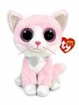 TY 2007516 Fiona Cat Beanie Boo Pink Pl&uuml;schtier, Mehrfarbig