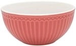 GreenGate - Schale, M&uuml;slischale, Bowl - Alice - Porzellan - Coral/rot - 450 ml