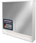 FACKELMANN LED Spiegelschrank B.Style/Badschrank mit ged&auml;mpften Scharnieren/Ma&szlig;e (B