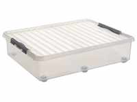 Sunware Q-Line Rollbox, Kunststoff, durchsichtig, 60 Litre