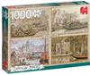 Jumbo 18855, Schiffe Boote im Kanal, Anton PIECK Puzzles 1000 Teile, bunt, Talla