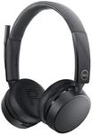 Dell Pro Wireless-Headset WL5022 On-Ear (kabellos, Bluetooth, USB), Schwarz