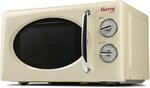 Girmi FM21 Kombi-Mikrowelle im Vintage-Design, 20 Liter, 700+800 W,