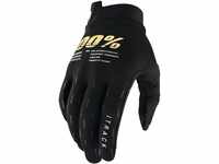 100% iTRACK Handschuhe, Erwachsene (Schwarz, Mittel), M, 10015-001-11