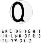Design Letters Buchstaben Teller Wei&szlig; (A-Z) | Weihnachtsdeko, Weihnachtsgeschenke